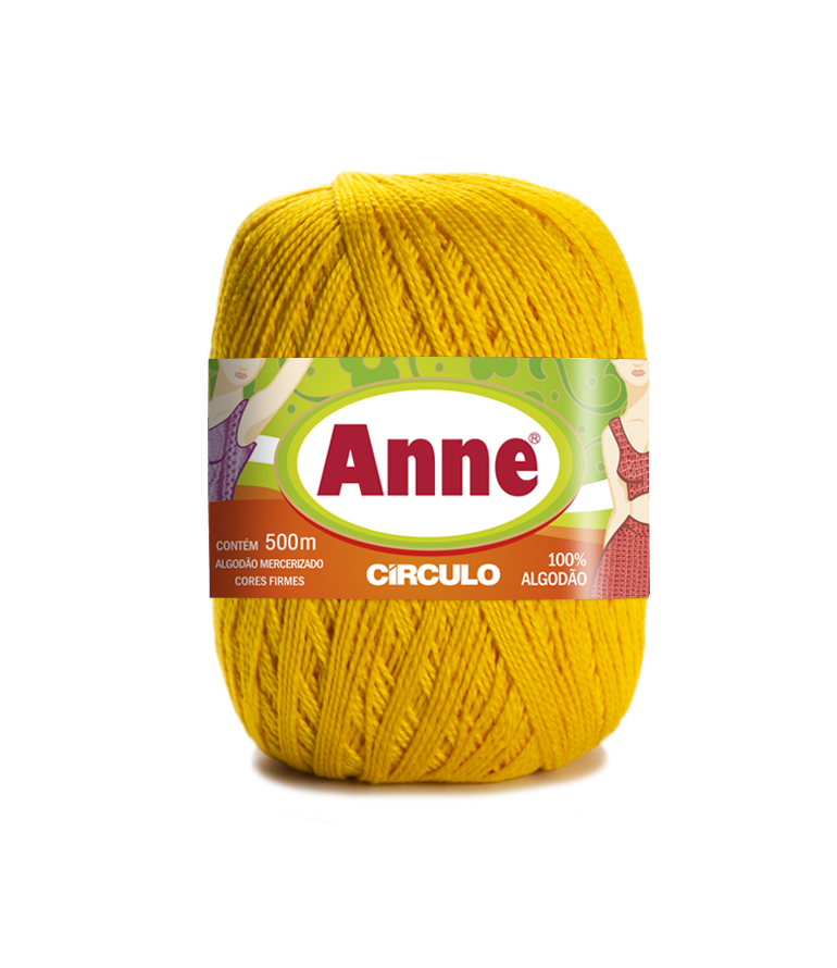 Linha Anne 500 Circulo Cor 1289 - CANÁRIO