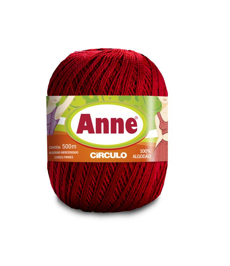 Linha Anne 500 Circulo Cor 3402 - VERMELHO