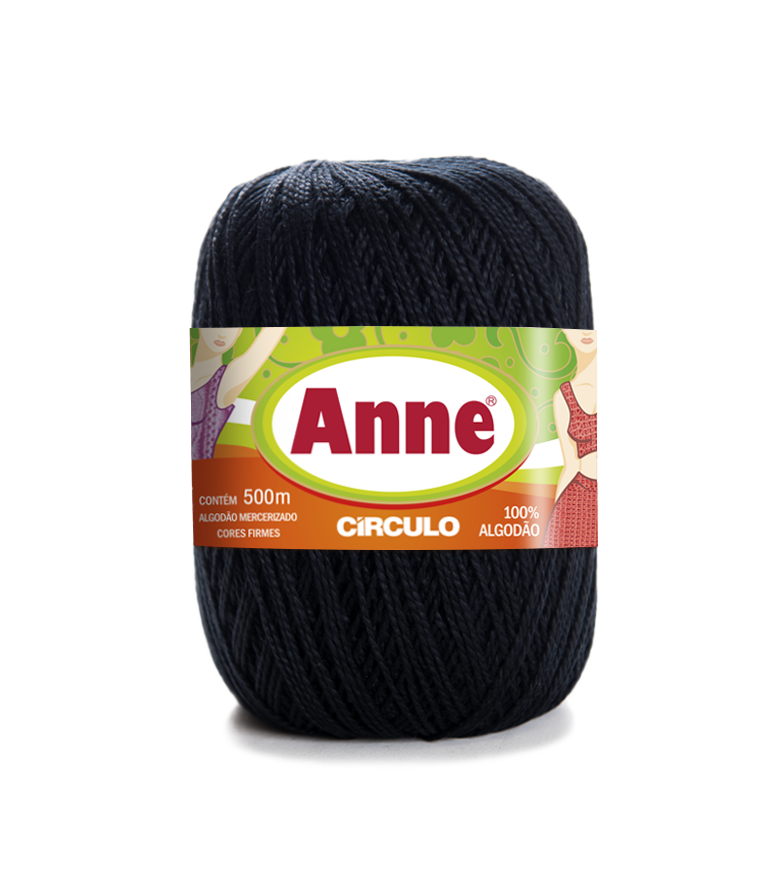 Linha Anne 500 Circulo Cor 8990 - PRETO