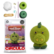 Kit Amigurumi - Coleção Bicho Bola - Dinossauro - Círculo - 371050.0009