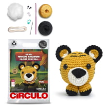 Kit Amigurumi - Coleção Bicho Bola - Tigre - Círculo - 371050.0011