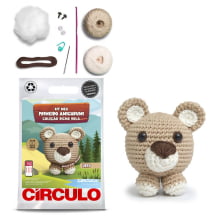 Kit Amigurumi - Coleção Bicho Bola - Urso - Círculo - 371050.0012