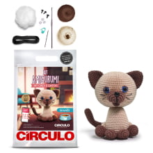 Kit Amigurumi - Coleção Cães e Gatos - Siamês - Círculo - 408476.0005